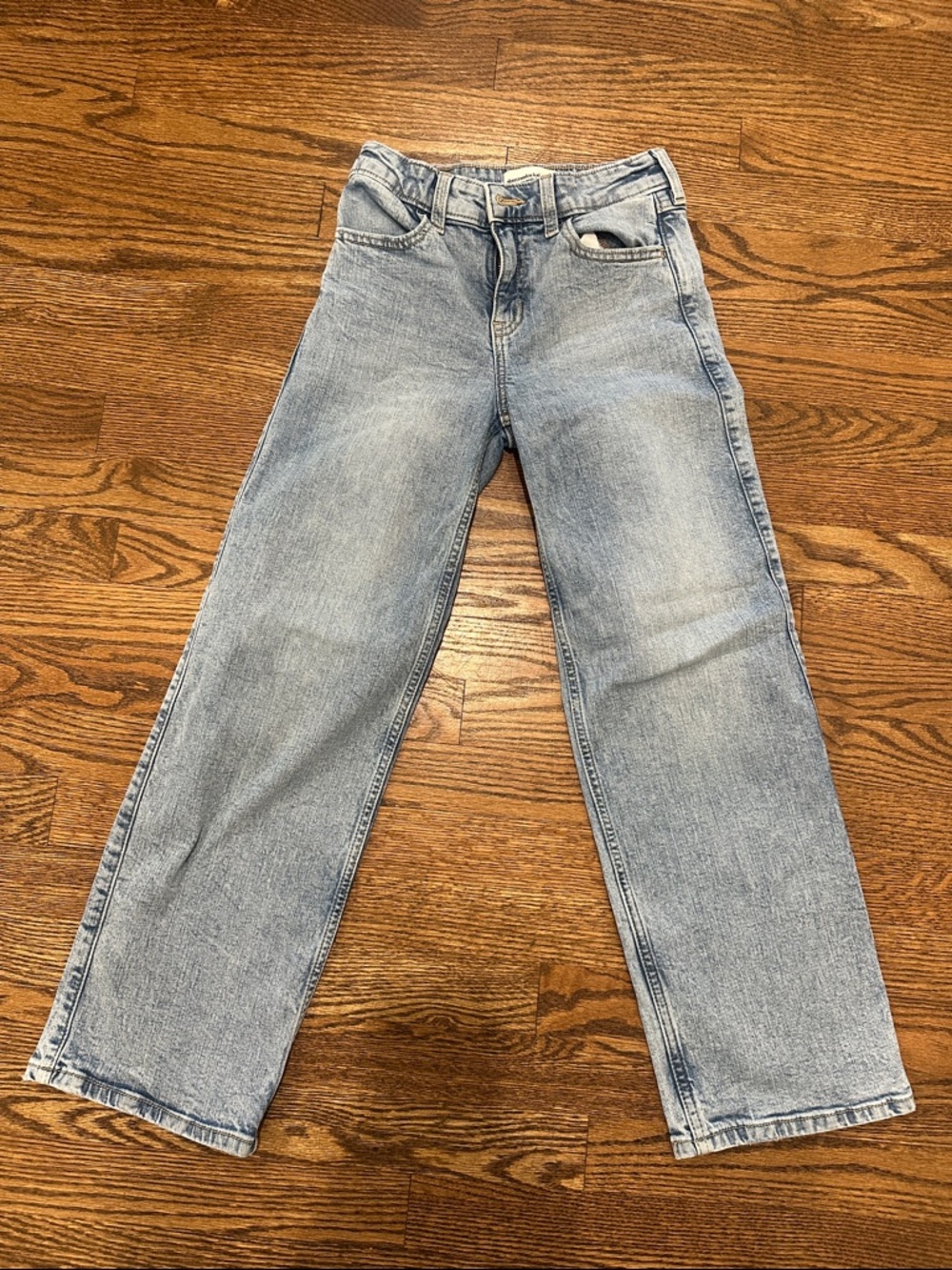 abercrombie kids Light Blue Straight Leg Jeans